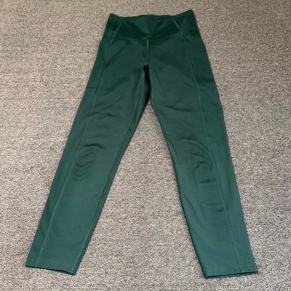 Girlfriend Collective‎ High-Waisted Leggings Womens Small Green Stretch Gym Yoga